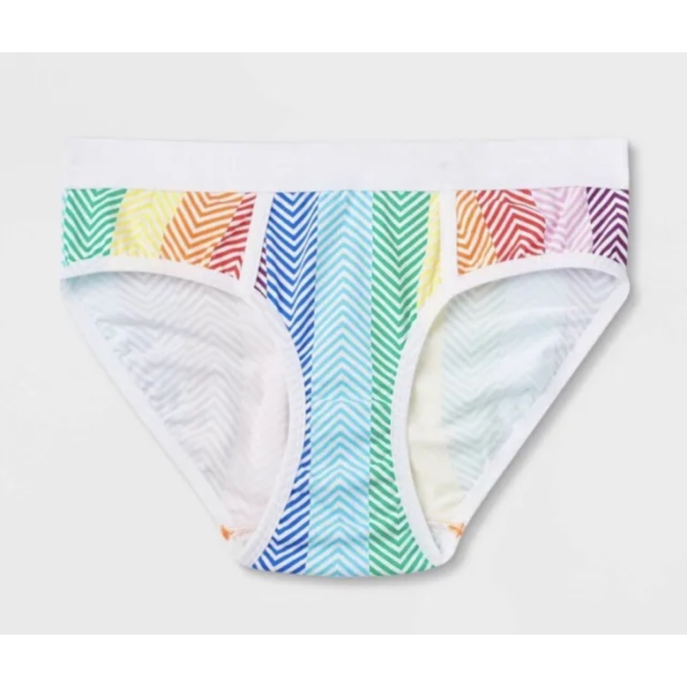 NEW TomboyX GAY Pride Parade Adult Rainbow Briefs UNDERWEAR LGBTQIA UNISEX panty